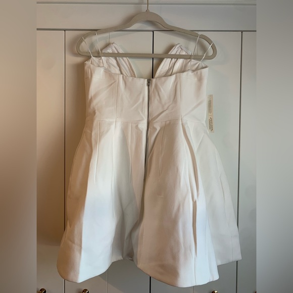 Anthropologie Bardot Mirian Strapless Hourglass Mini Dress 8 Wedding White - Picture 5 of 11